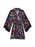 Атласний халат Lace Inset Robe Size XS/S, фото 3