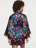 Атласний халат Lace Inset Robe Size XS/S, фото 4