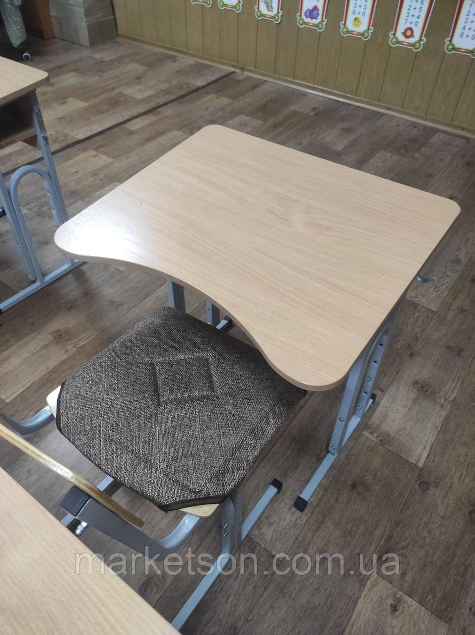 Чохли на шкільні стільці, накидка сидушка на табуретки з засувками на карабіні № 114