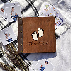 Крафтбук "НІЖКИ" 23x23 із темною обкладинкою та чорними сторінками