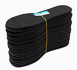 Устілки для взуття фетрові 41 розмір чорні (довжина 26,5 см, товщина 5 мм), фото 5