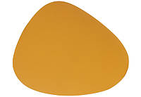 Серветка сервірувальна (плейсмат) з екошкіри Крапля, колір - жовтий 45*37см (4 штуки)