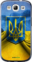 Чохол на Samsung Galaxy S3 Duos I9300i Прапор і герб України 1"375u-50-63407"