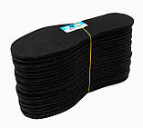 Устілки для взуття фетрові 44 розмір чорні (довжина 29 см, товщина 5 мм), фото 5