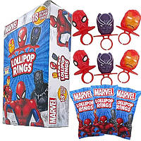 Леденцы Marvel Halloween Lollipop Rings 192 g
