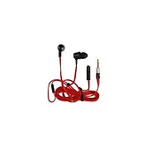 Вакуумні дротяні навушники вкладиші з мікрофоном DeepBass G380 Червоні, фото 3