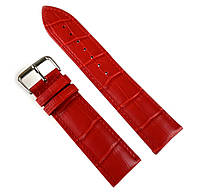 Кожаный ремешок для часов ширина 24 мм Aono AN01RD01-24 красный
