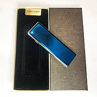USB зажигалка в подарочной упаковке с двумя спиралями накаливания. ON-622 Цвет: синий