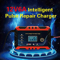 Зарядное устройство для аккумуляторов Car Charger 12V/6А Pulse Repair LCD Display