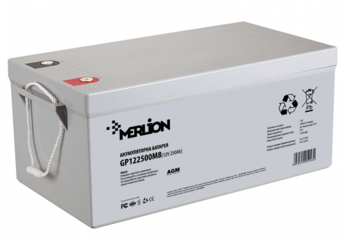 Акумулятор Merlion agm gp122500m8 12v 250ah