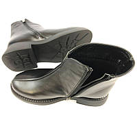 Женские весенние/осенние ботинки из натуральной кожи. 40 размер. PJ-265 Цвет: черный