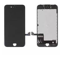 Дисплей iPhone 7 с сенсором, черный, original (переклеенное стекло)