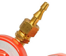 Пропановий редуктор для балона з манометром латунний корпус, тиск газу 0,6 МПа, фото 4