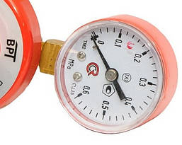 Пропановий редуктор для балона з манометром латунний корпус, тиск газу 0,6 МПа, фото 5