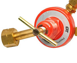 Пропановий редуктор для балона з манометром латунний корпус, тиск газу 0,6 МПа, фото 3