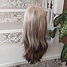 Перука довга хвиляста без чубчика блонд верх/русявий низ 1625G -613/12, фото 3