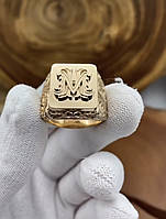 Перстень золотой с инициалами
