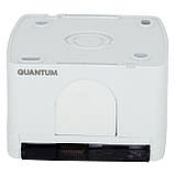 Розетка накладна Quantum одинарна із заземленням бризкозахищена з кришкою біла, 1шт/уп, фото 4