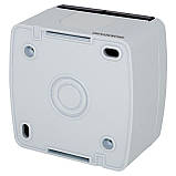 Розетка накладна Quantum одинарна із заземленням бризкозахищена з кришкою біла, 1шт/уп, фото 5