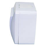 Вимикач накладний Quantum одноклавішний бризкозахищений білий, 1шт/уп, фото 3