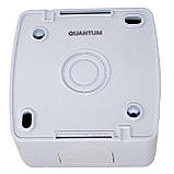 Вимикач накладний Quantum одноклавішний бризкозахищений білий, 1шт/уп, фото 4