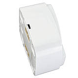 Вимикач накладний Quantum двоклавішний білий, 1шт/уп, фото 2