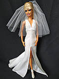 Одяг для ляльок Барбі Barbie - весільне вбрання, фото 7