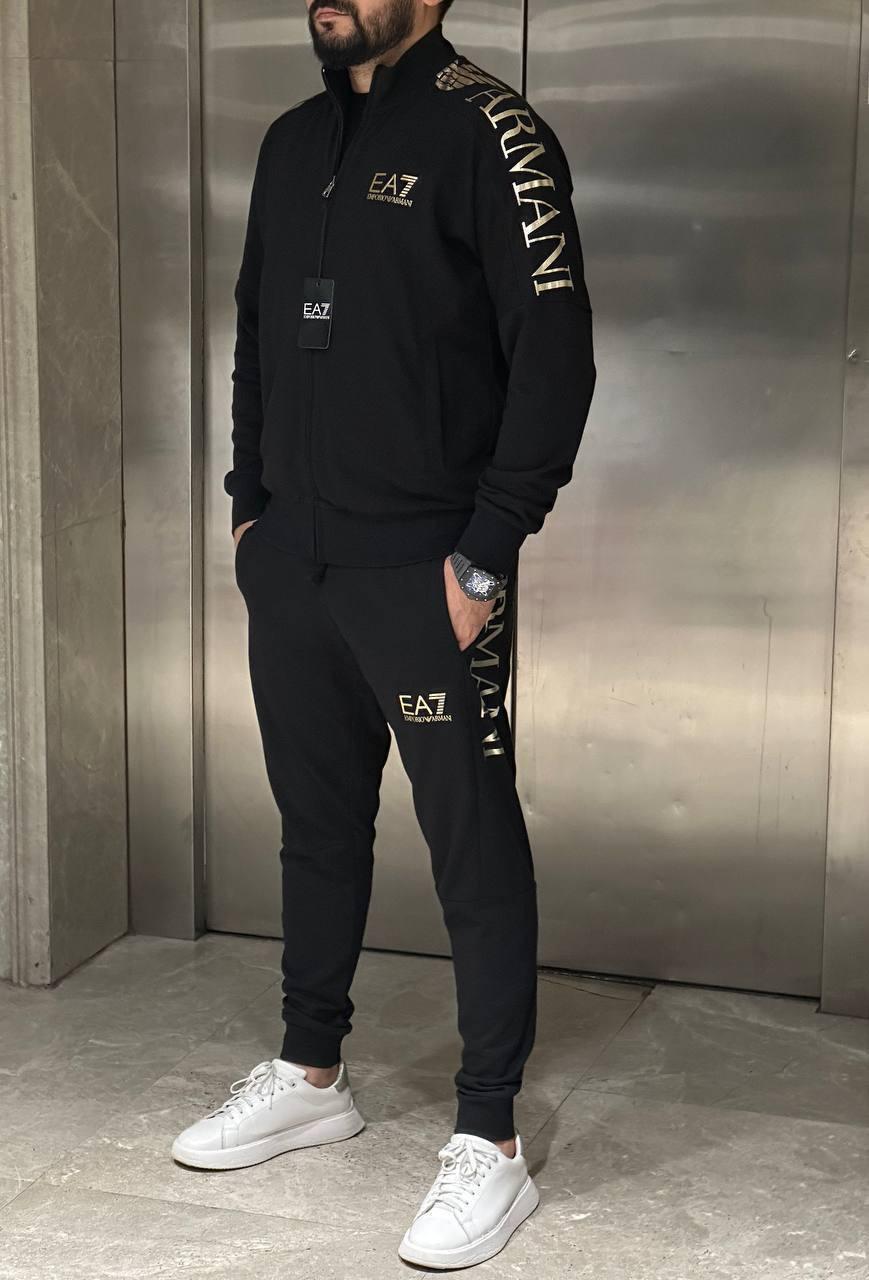 Чоловічий спортивний костюм Emporio Armani D11469 чорний S, фото 1