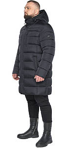 Тепла чоловіча куртка великого розміру колір графіт модель 51864