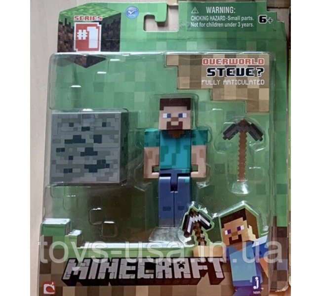 Фігурка Стів виживання Майнкрафт Minecraft Overworld Survival Steve