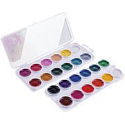 Фарби акварельні "Бджілка", пласт.упак., б/п, 24 кол.