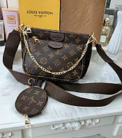 Сумочка женская Louis Vuitton Multi Pochette 3 в1 Клатч Сумка маленькая Луи Витон Кросс-боди