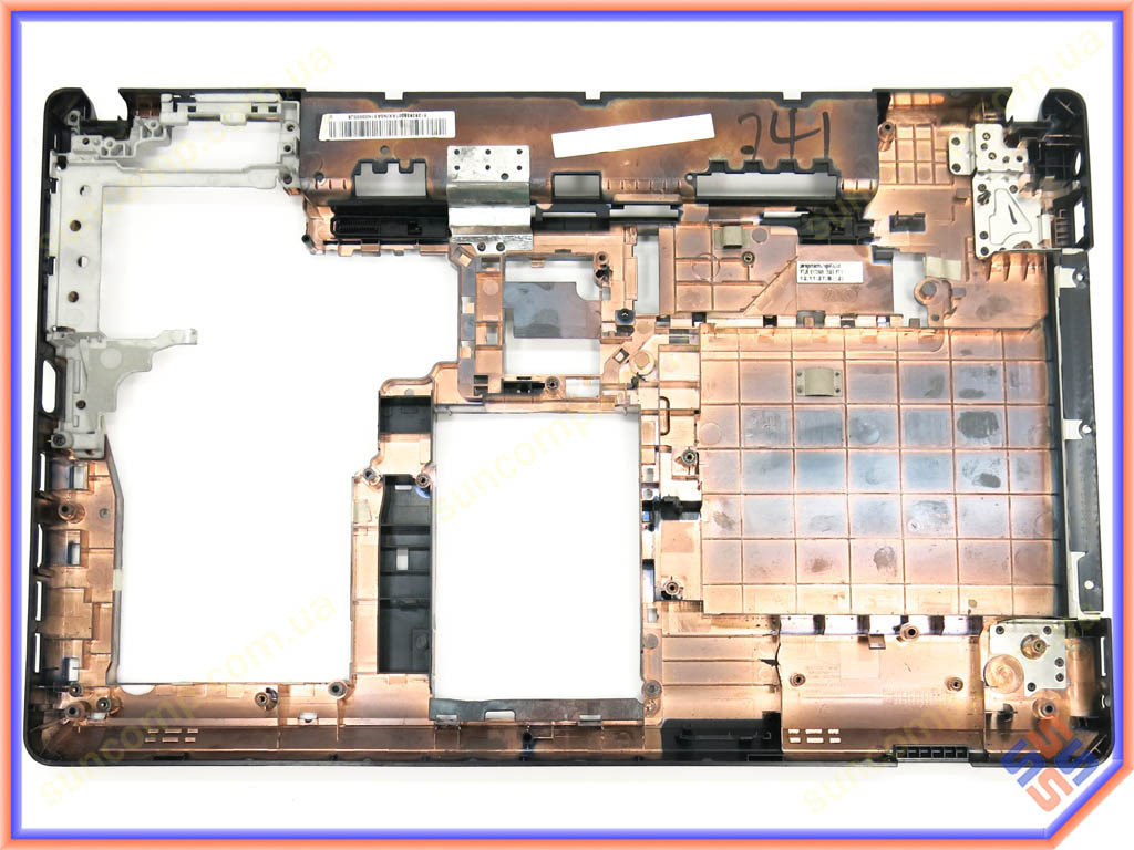 Низ, дно, поддон для Lenovo ThinkPad E530, E535, E530C (Нижняя крышка (корыто) + Крепление петель). (04W4110 - фото 1 - id-p1985101822