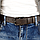 Ремінь чоловічий шкіряний HC-3462 (125 см) темно-коричневий класичний під штани, фото 6