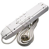 Подовжувач Quantum 5 постів  без заземлення білий 5м (2*0,75), серія Bestline 1шт/уп, фото 3