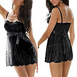 Мереживний жіночий пеньюар – розміри від S до 6XL – легкий прозорий одяг для сну, стильний подарунок для коханої, фото 4