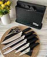 Набор кухонных ножей с разделочными досками Zepline ZP-043 11 предметов черный