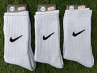 Тёплые детские/подростковые носки "Nike", 34-36 р-р. Махровые носки, высокие носки для детей, Турция