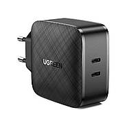 Блок для зарядки UGREEN CD216. Зарядный блок быстрой зарядки 65W. Зарядное устройство type-c