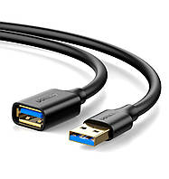 Подовжувач UGREEN US129 USB 3.0 Extension Male Cable 2m (Black) (UGR-10373)