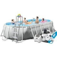 Каркасний басейн Intex 26796-11, 503 x 274 x 122 см (7 г/год, 7 900 л/год, драбина, тент, підстилка, набір для