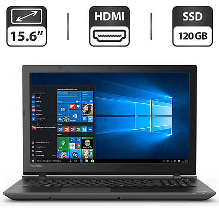 Ноутбук Б-клас Toshiba Satelilte C55/ 15.6" (1366x768)/ Core i3-4005U/ 4 GB RAM/ 128 GB SSD/ HD 4400, фото 1