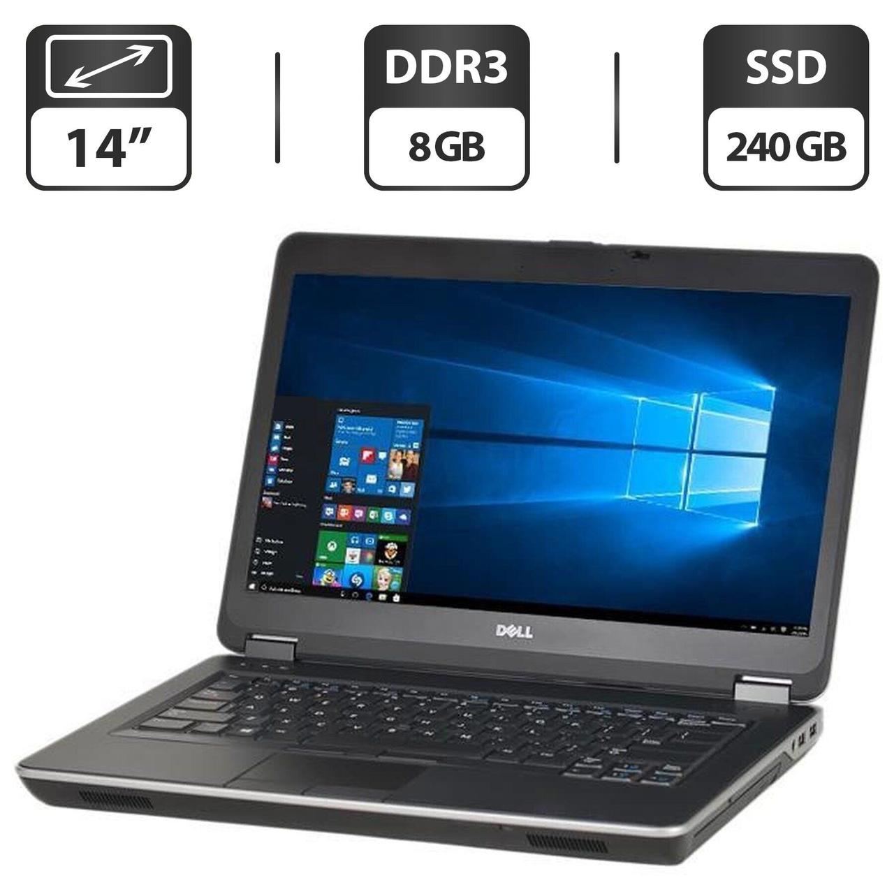 Ноутбук Б-клас Dell Latitude E6440/ 14" (1366x768)/ Core i5-4300M/ 8 GB RAM/ 240 GB SSD/ HD Graphic 4600