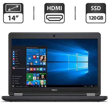 Ноутбук Б-клас Dell Latitude E5450/ 14" (1366x768)/ Core i3-5010U/ 4 GB RAM/ 120 GB SSD/ HD 5500, фото 1