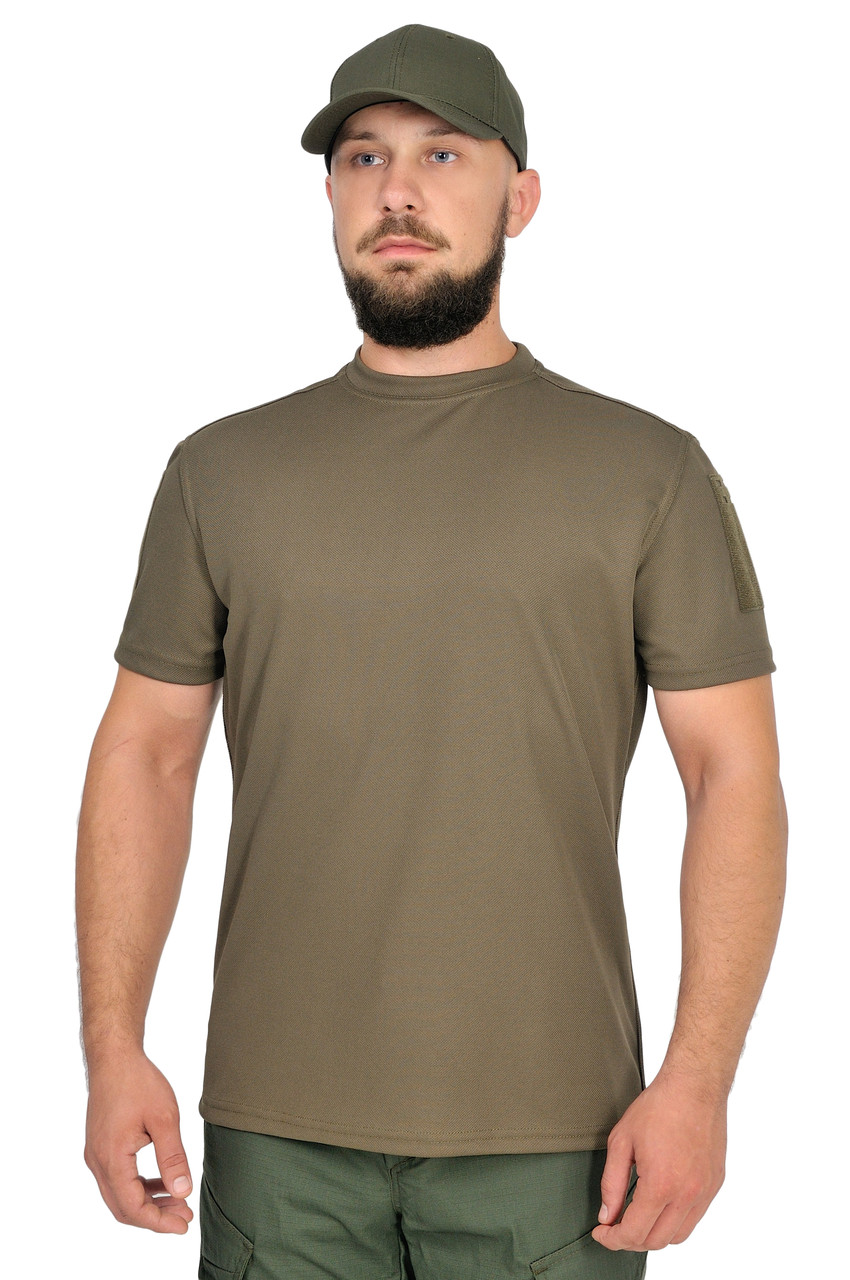 Тактична футболка WinTac Coolpass Velcro олива