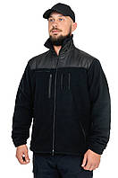 Тактична флісова кофта SARMAT Dark blue FLEECE 280 г/м темно-синя WinTac