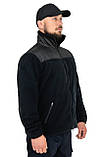 Тактична флісова кофта SARMAT Dark blue FLEECE 280 г/м темно-синя WinTac, фото 3