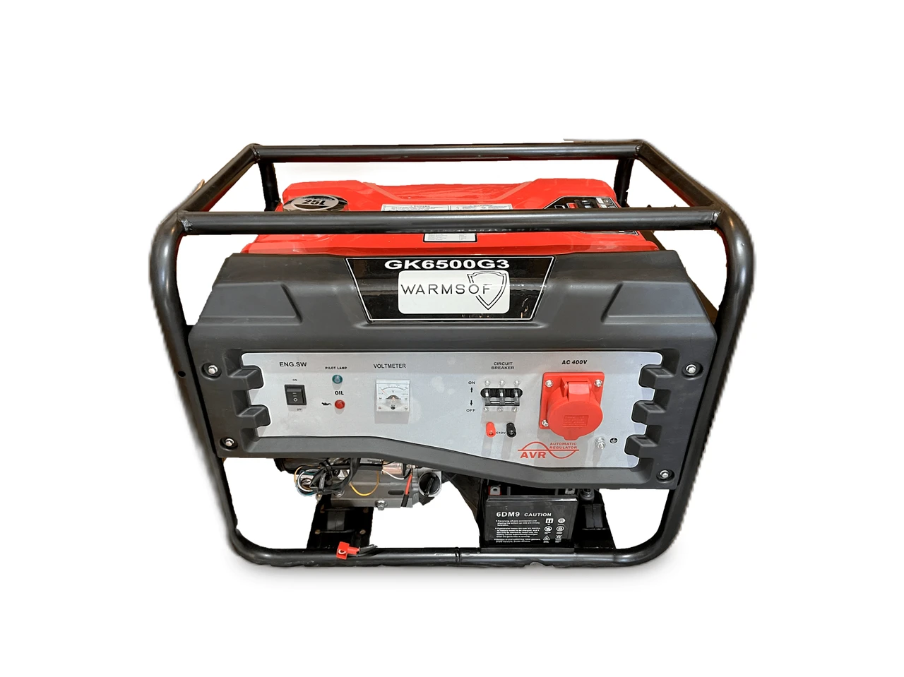 Генератор бензиновий WarmSof GK6500G3 6.5 кВт/7 кВт 3 фази, фото 1
