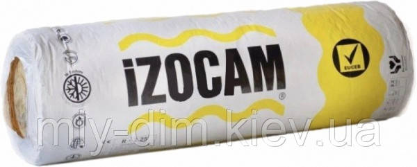 Мінвата IZOCAM рулон 5см (15м.кв.; 50х1200х9100мм/2шт) в рулоні