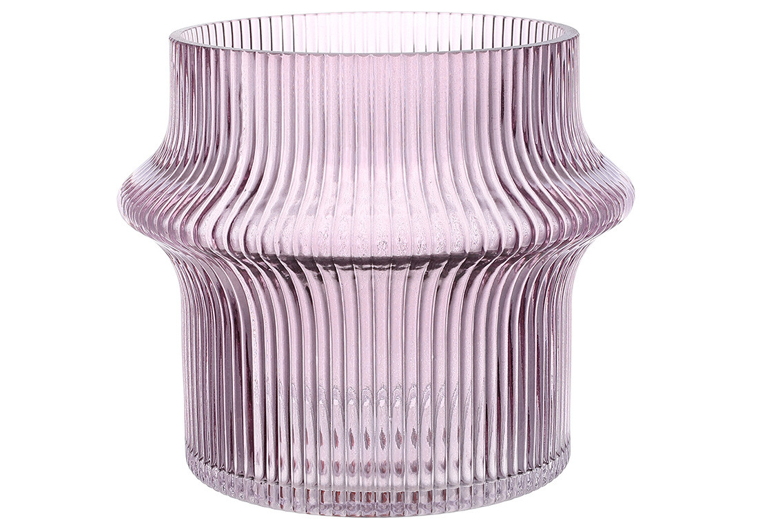 Ваза скляна Cosmic 16см, колір - пурпурний ТОВАР ВІД ВИРОБНИКА